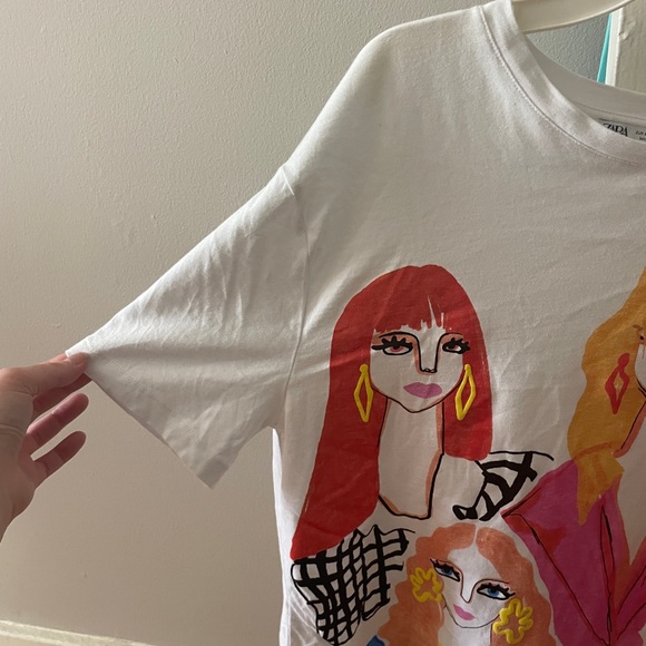 Zara Printed Graphic Tee - Picture 4 of 6